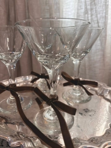 Set of 4 Libbey Martini Glasses