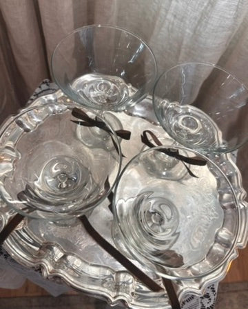 Set of 4 Libbey Martini Glasses
