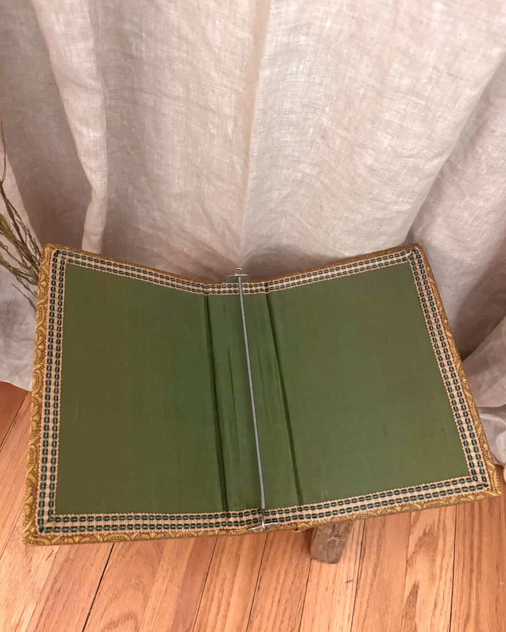 Vintage Floral Tapestry Covered Photo Album or Journal Cover