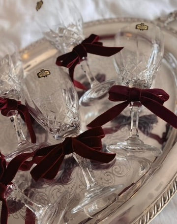 Set of 5 Vintage Kristal Zaječar Lead Crystal Wine Glasses