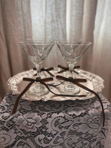 Set of 4 Libbey Martini Glasses
