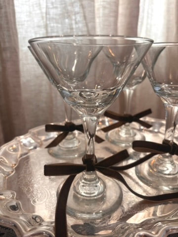 Set of 4 Libbey Martini Glasses