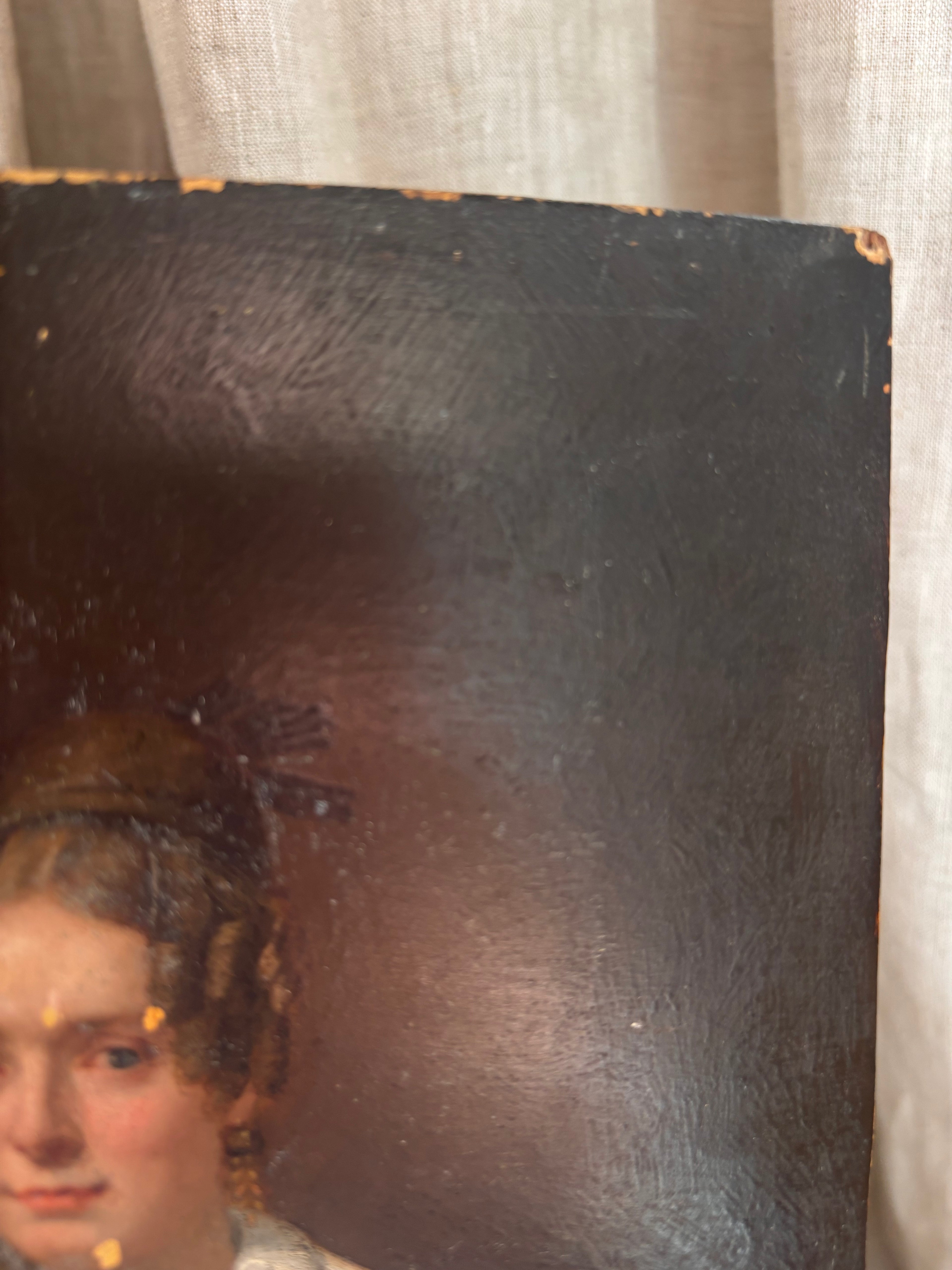 Antique Early Victorian Female Portrait c. 1830s–1840s