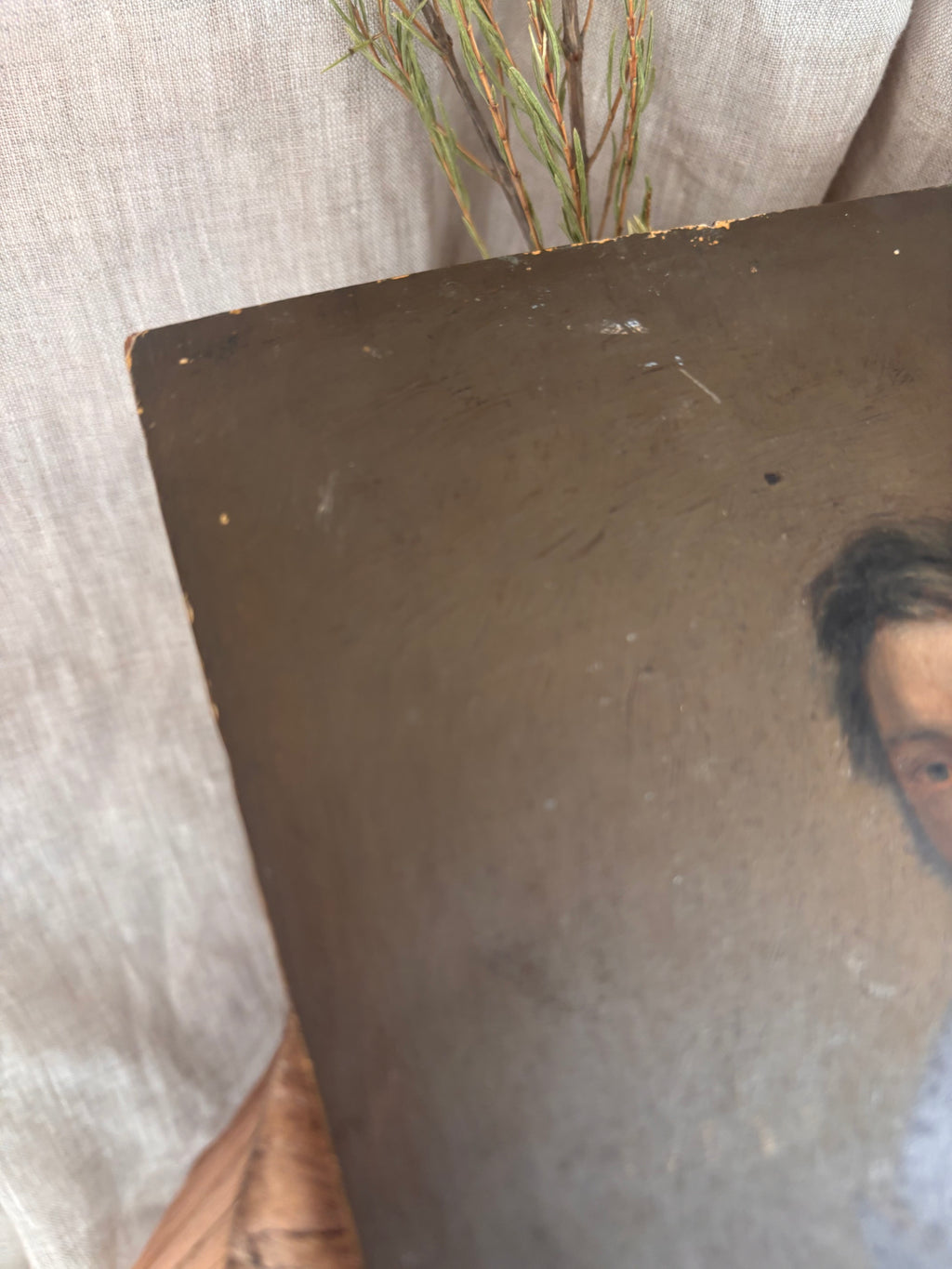 Antique Early Victorian Male Portrait c. 1830s–1840s