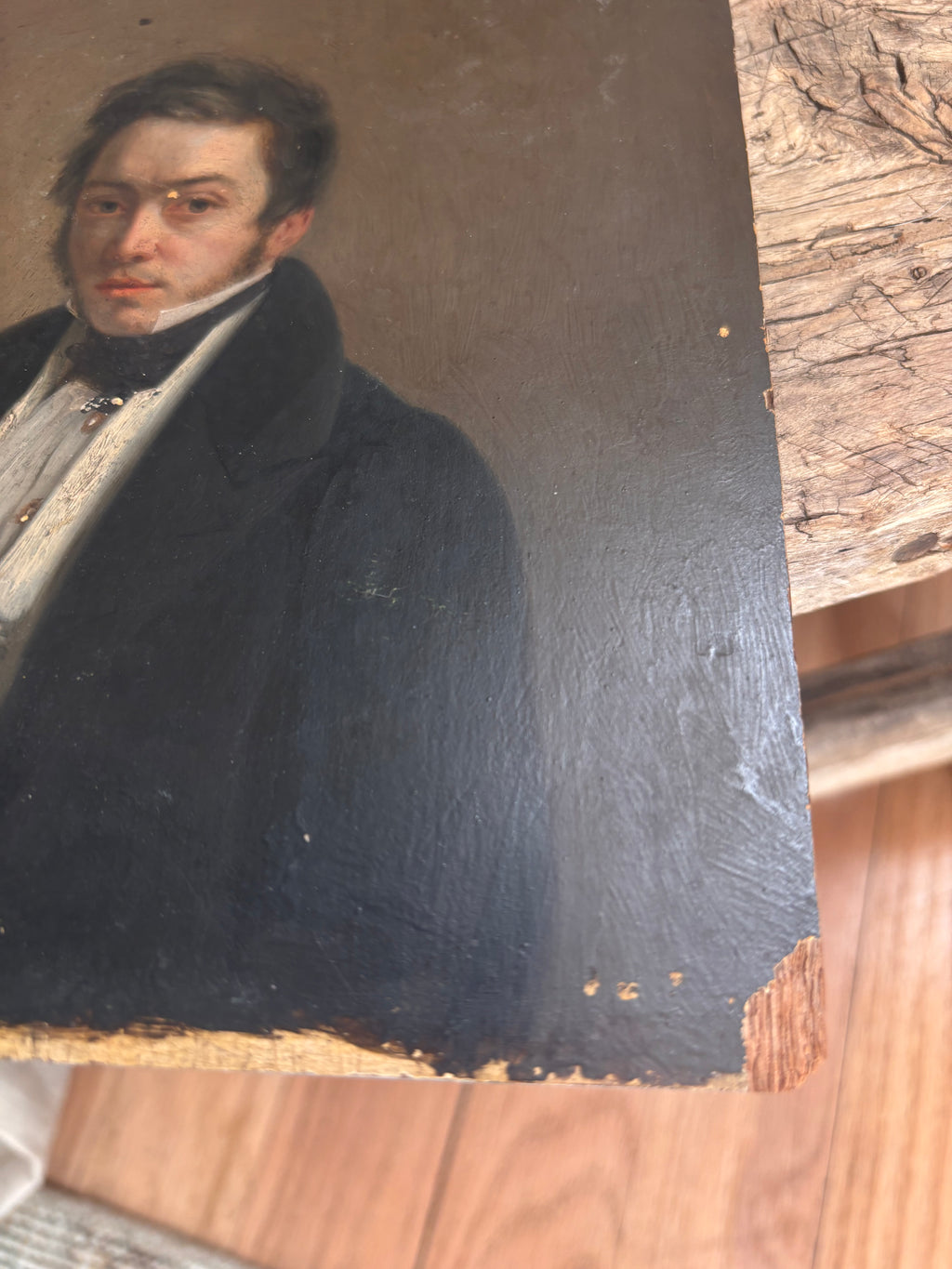 Antique Early Victorian Male Portrait c. 1830s–1840s