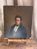 Antique Early Victorian Male Portrait c. 1830s–1840s