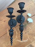 Pair of Antique French Metal Wall Sconces