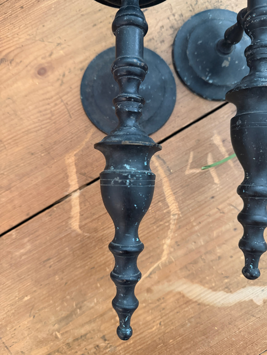 Pair of Antique French Metal Wall Sconces