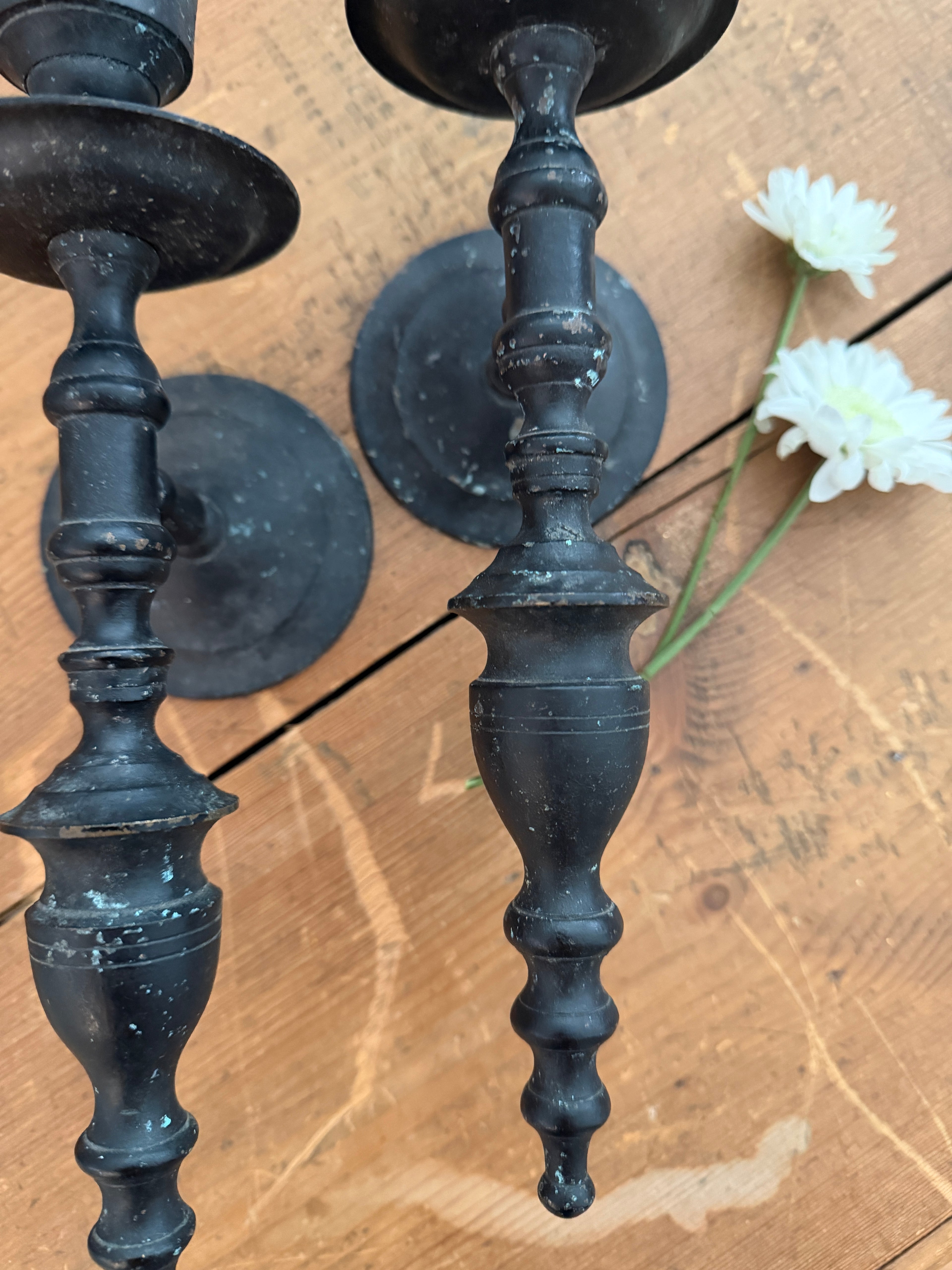 Pair of Antique French Metal Wall Sconces