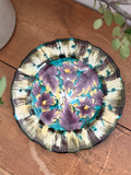 Hand-Painted Italian Majolica Floral Plate