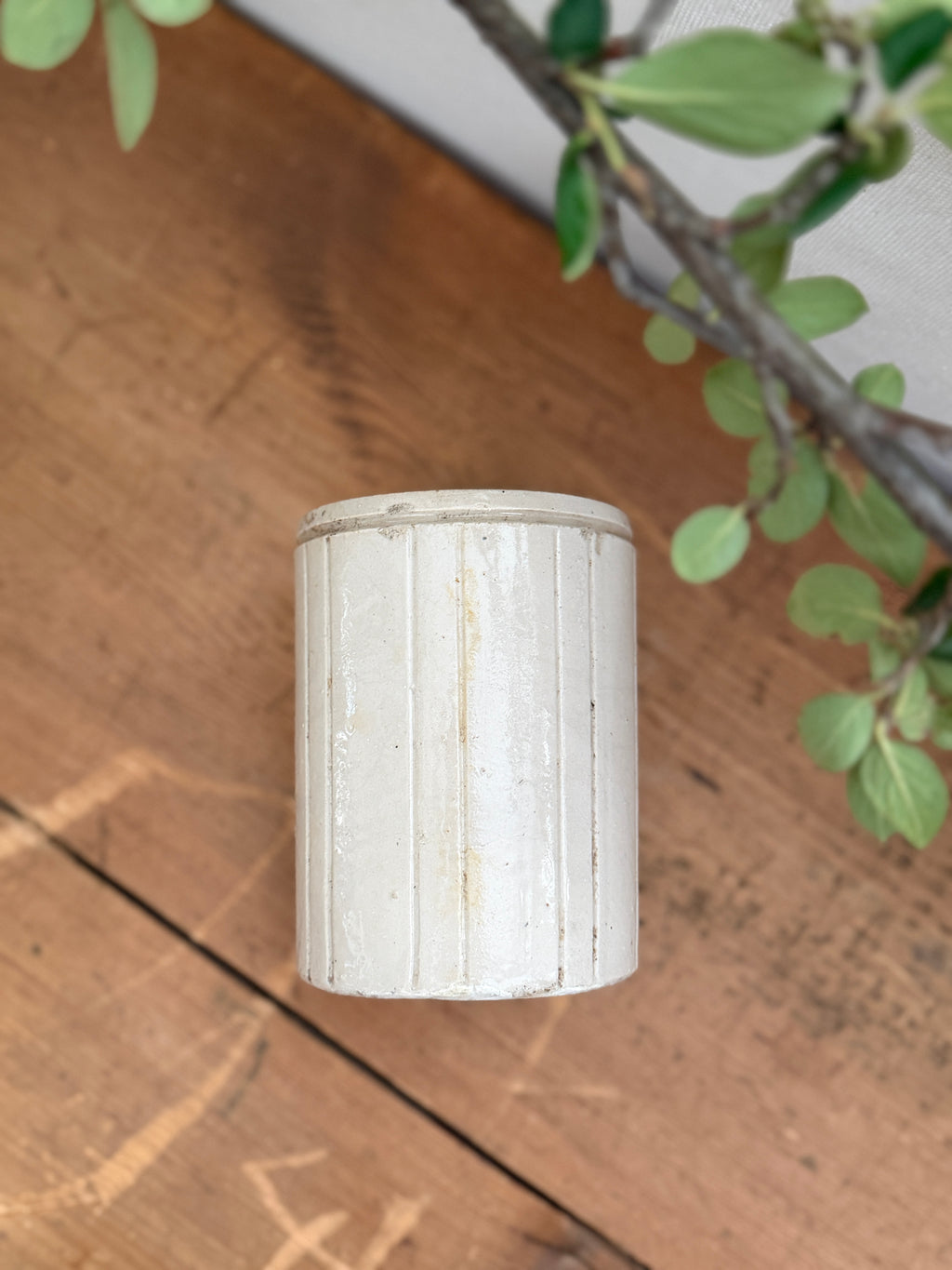 Antique W.P. Hartley Stoneware Jam Jar - A