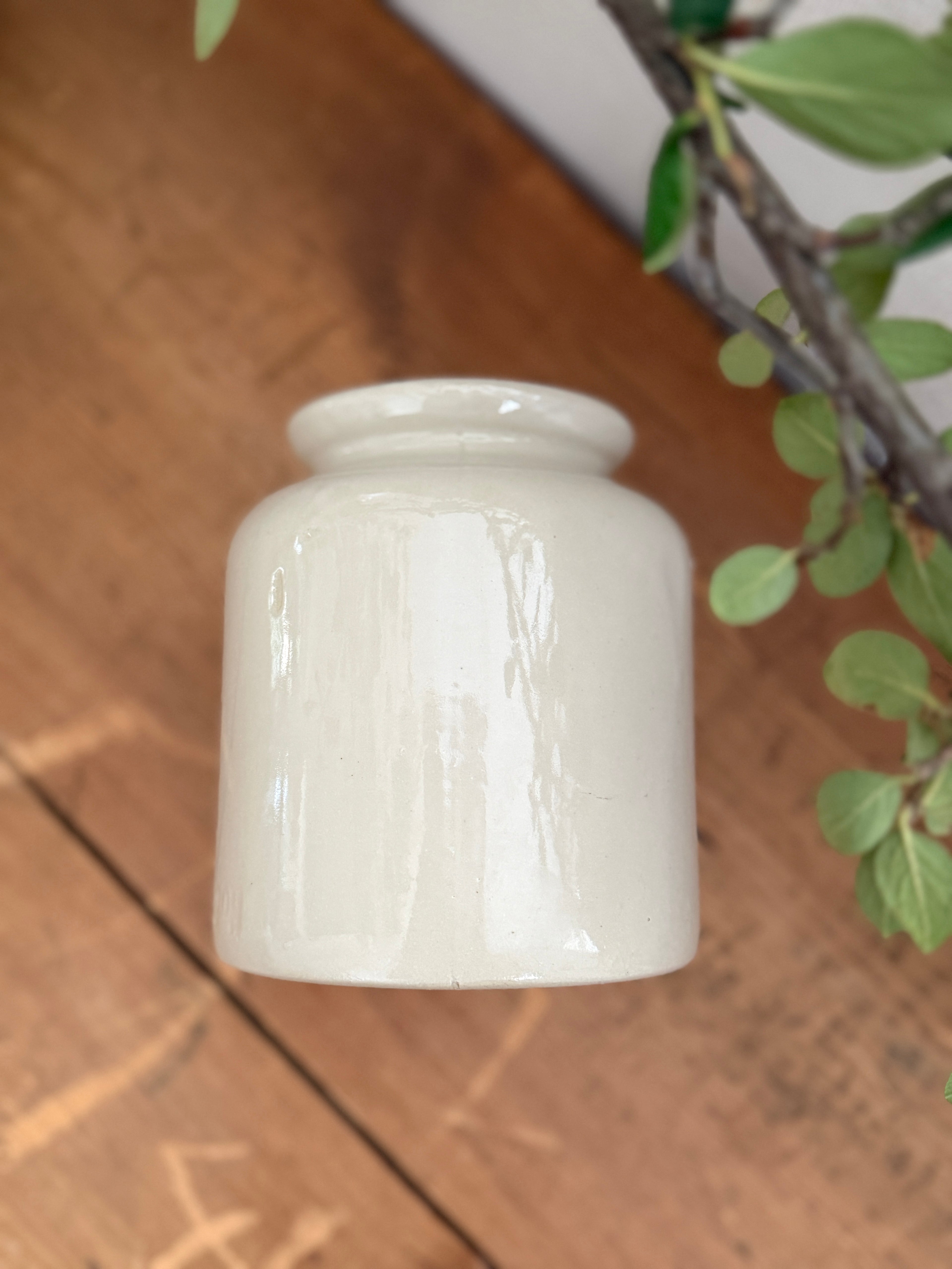 French White Ironstone Laboratory Jar