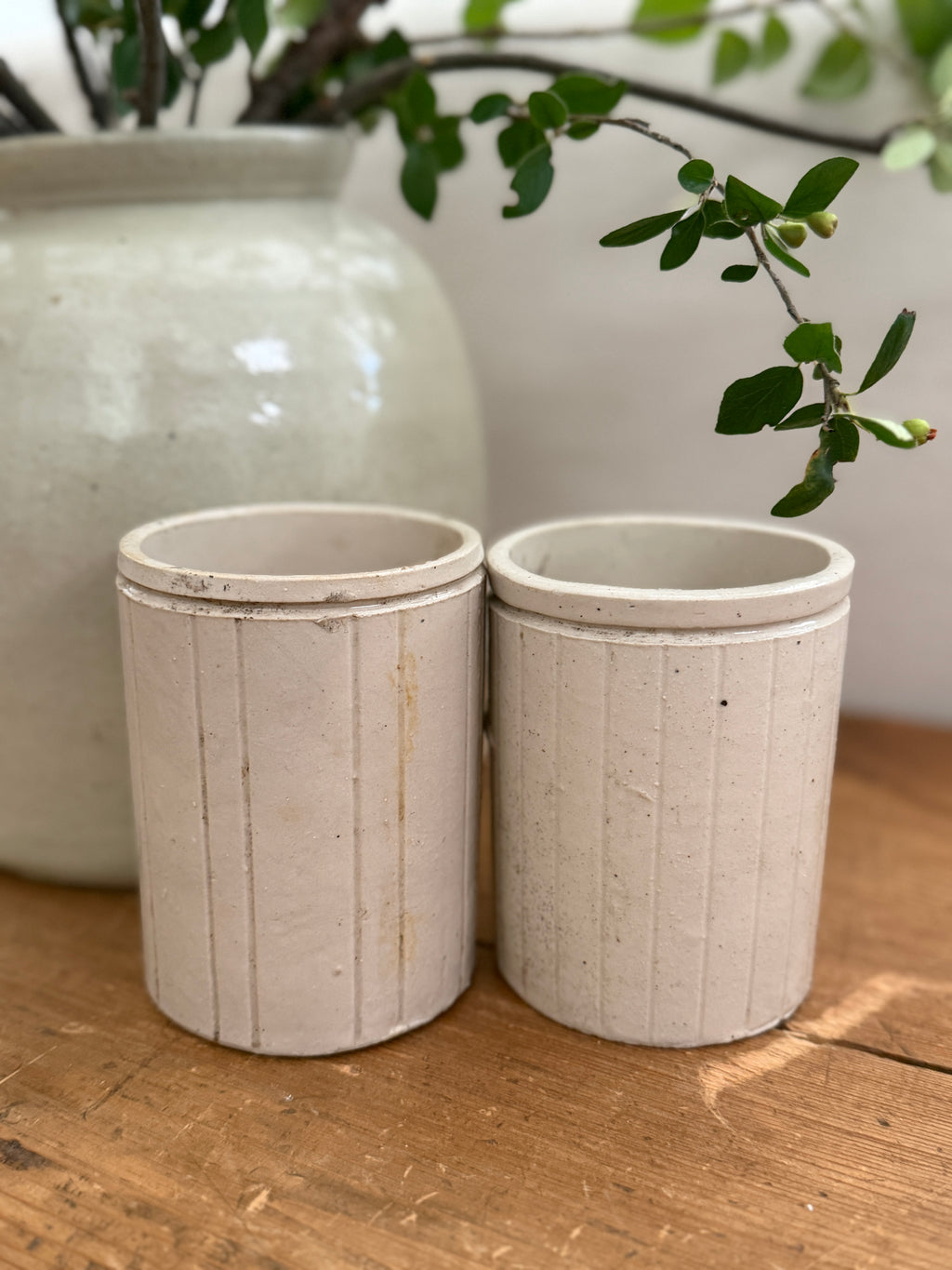 Antique W.P. Hartley Stoneware Jam Jar - A