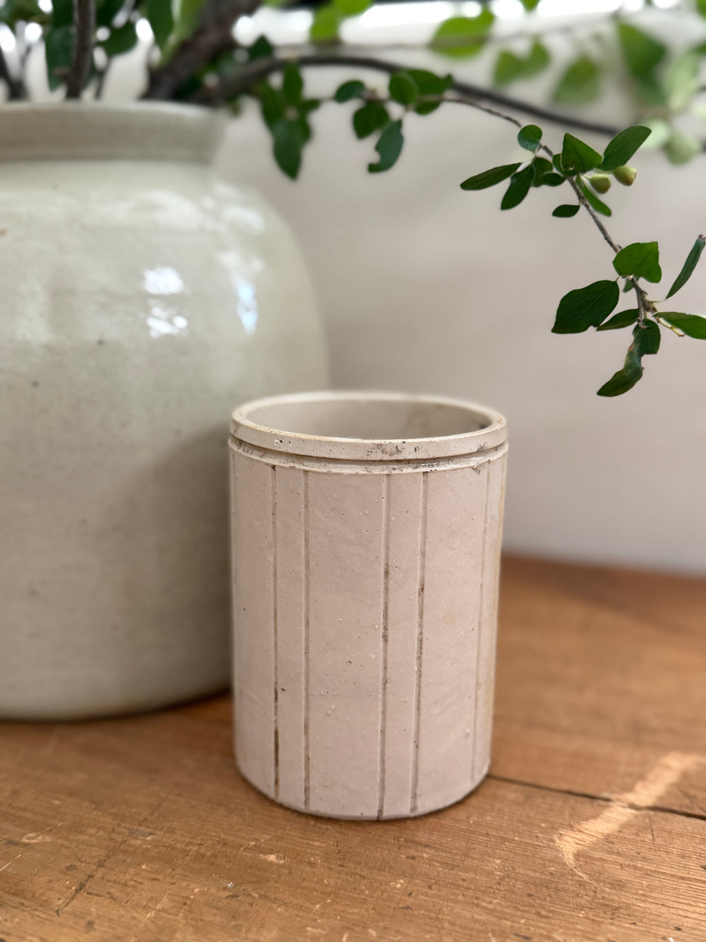 Antique W.P. Hartley Stoneware Jam Jar - A