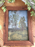Antique French Landscape Oil Study