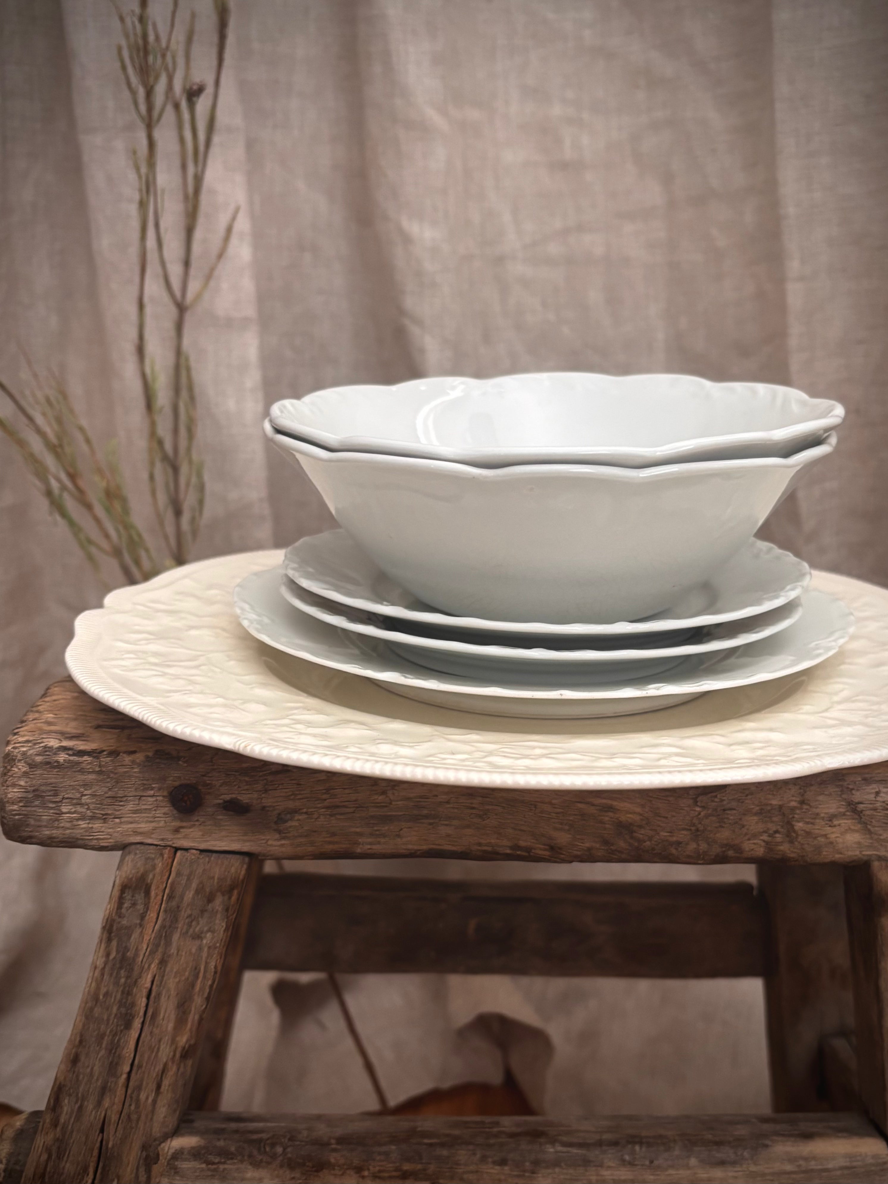 Vintage English J&G Meakin Sterling White Ironstone Bowl