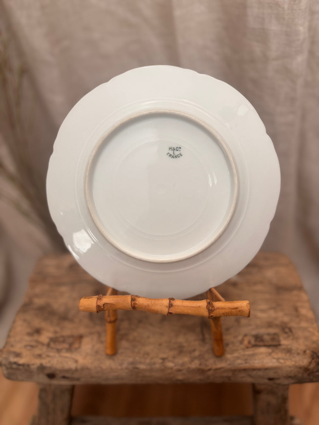 Vintage French Haviland Limoges White Porcelain Bread Plate