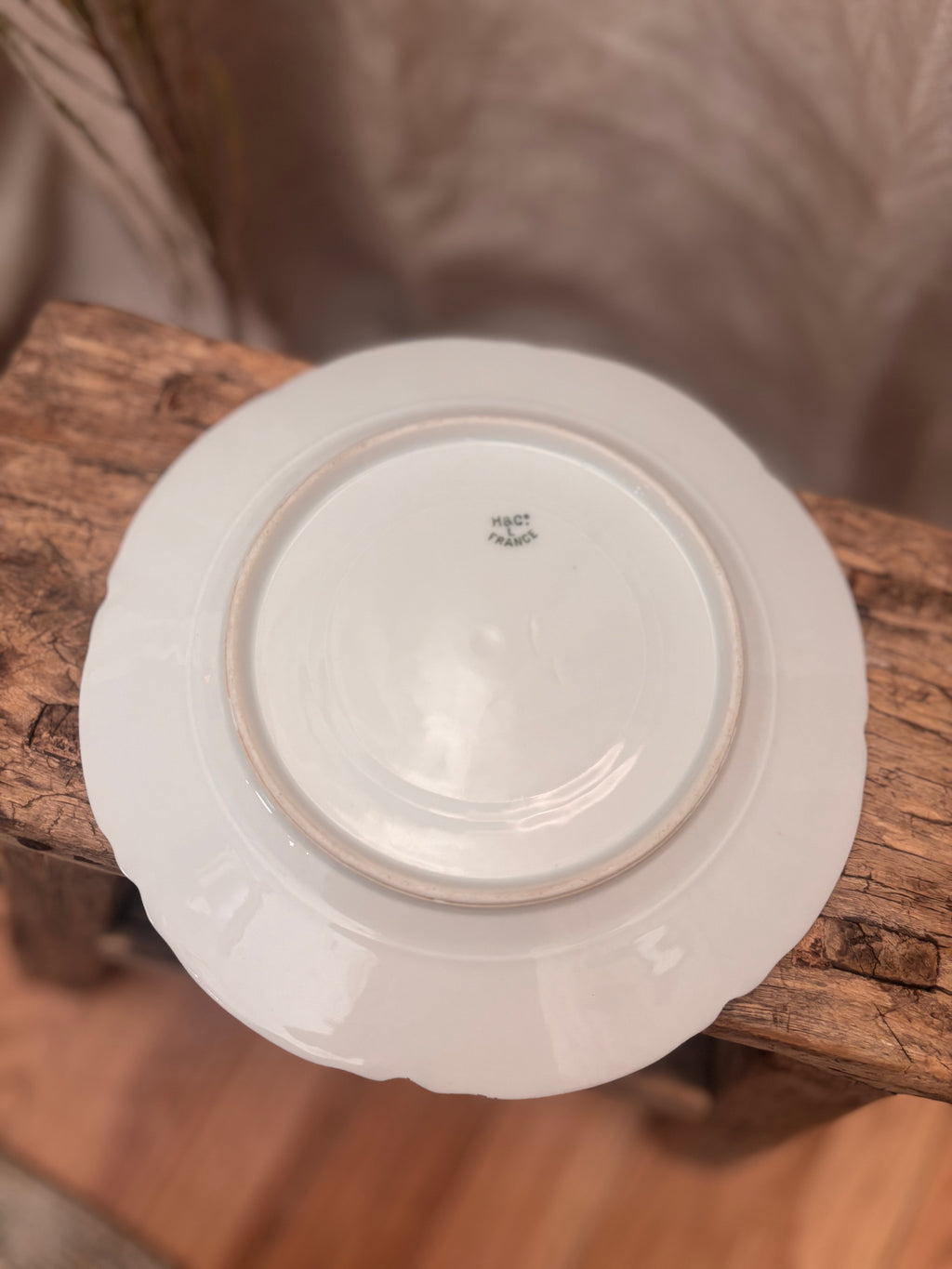 Vintage French Haviland Limoges White Porcelain Bread Plate