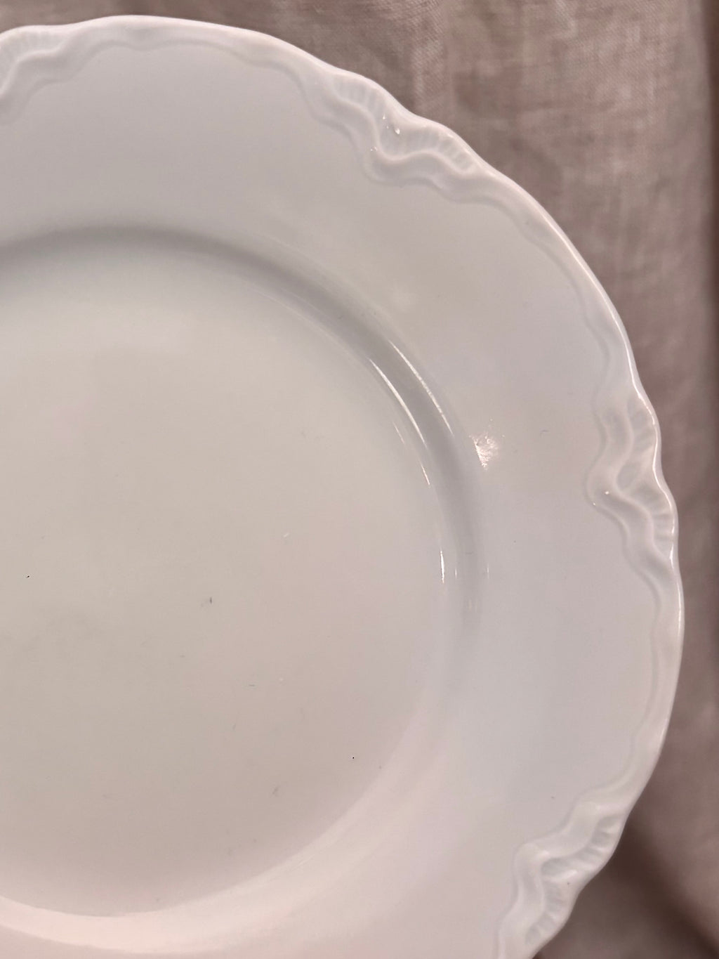 Vintage German Hutschenreuther White Porcelain Bread Plate