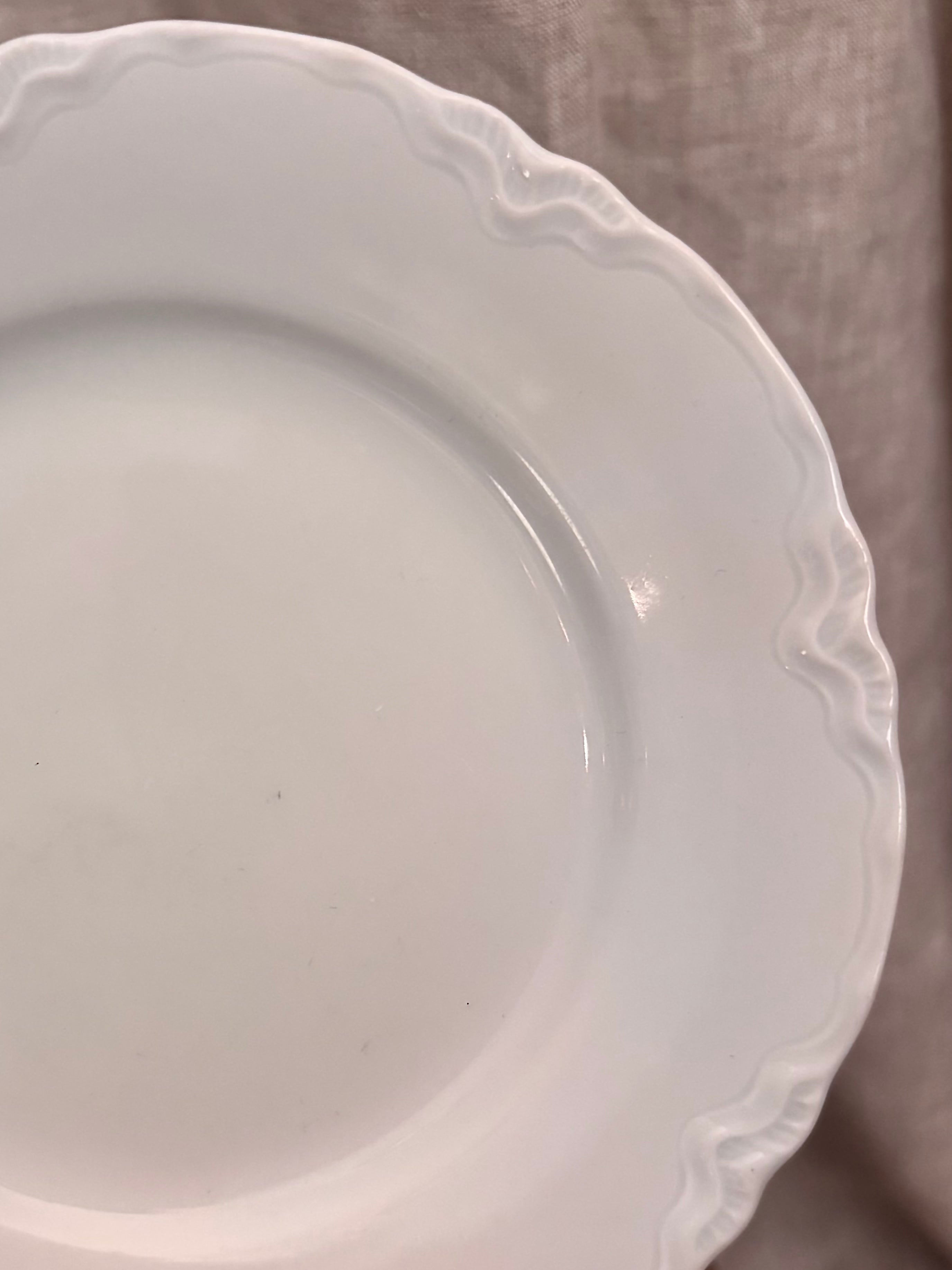 Vintage German Hutschenreuther White Porcelain Bread Plate
