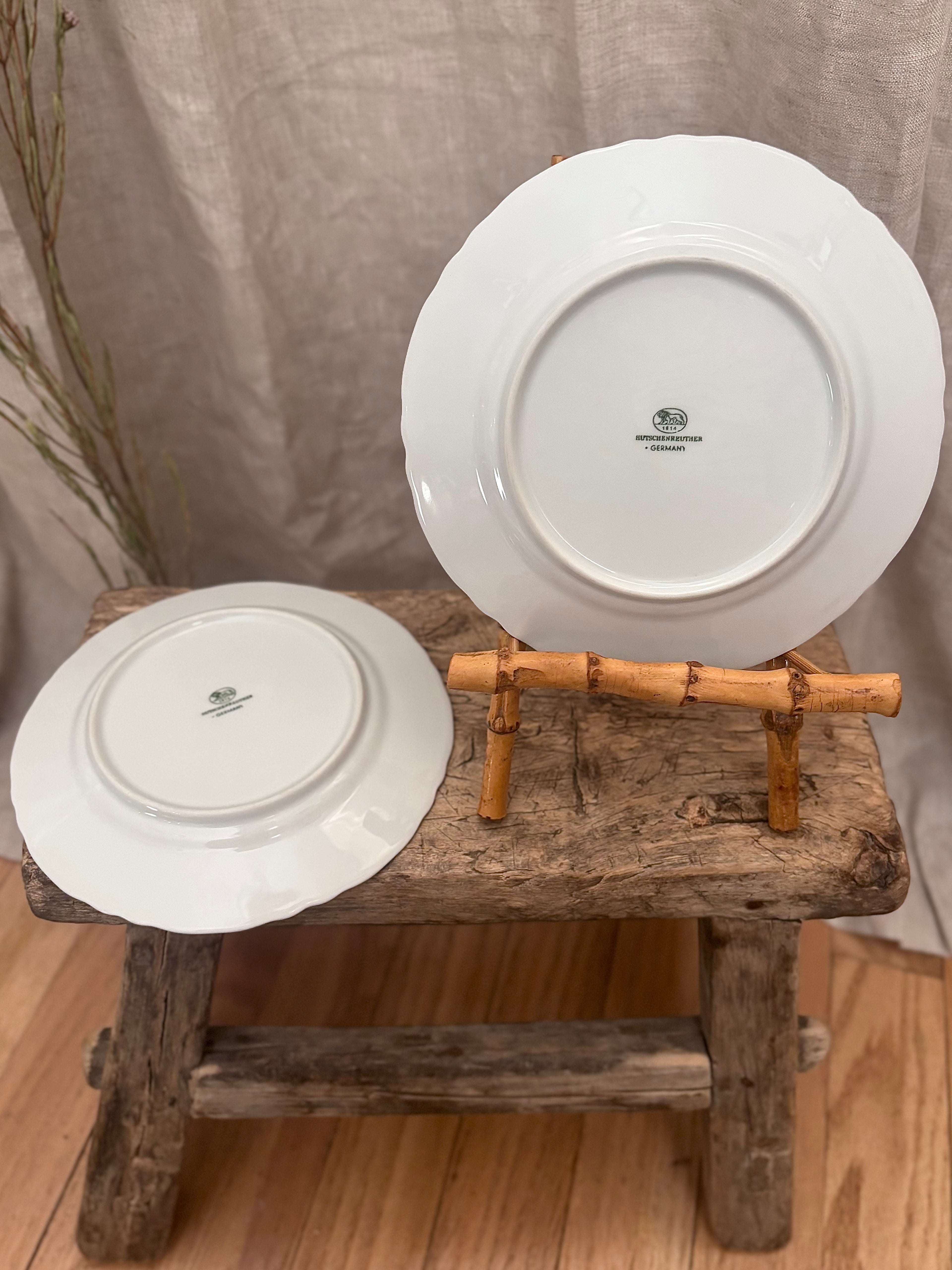 Vintage German Hutschenreuther White Porcelain Bread Plate