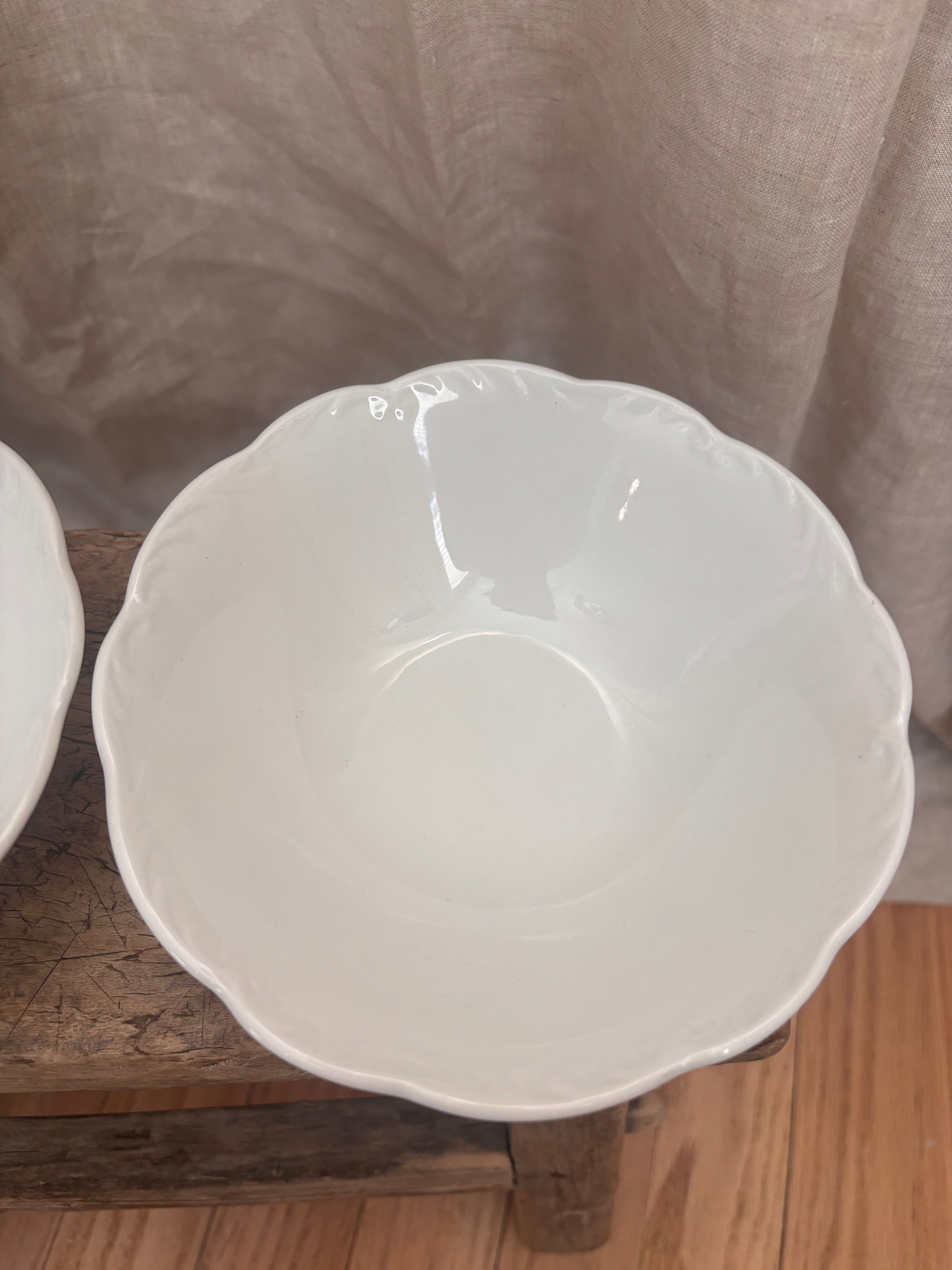 Vintage English J&G Meakin Sterling White Ironstone Bowl