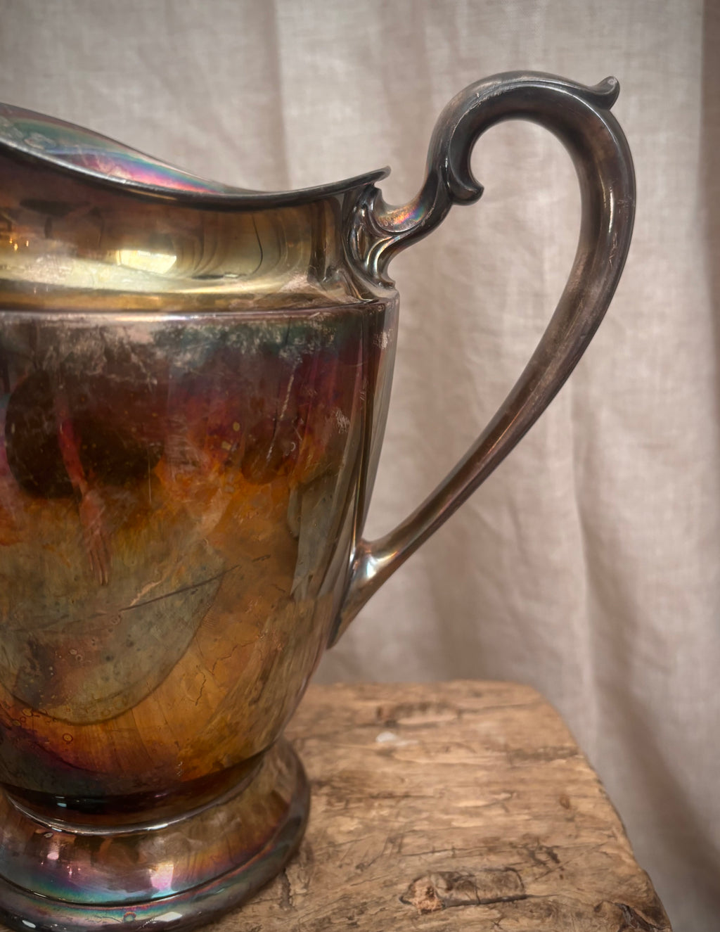 Vintage International Silver Company Silverplate Trophy-Style Pitcher Vase