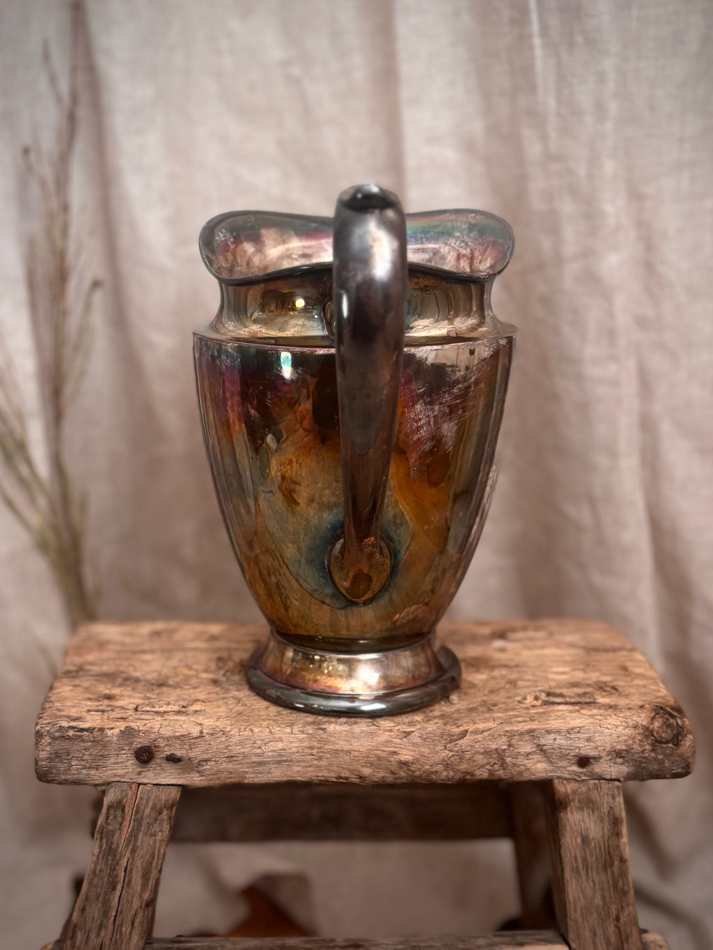 Vintage International Silver Company Silverplate Trophy-Style Pitcher Vase