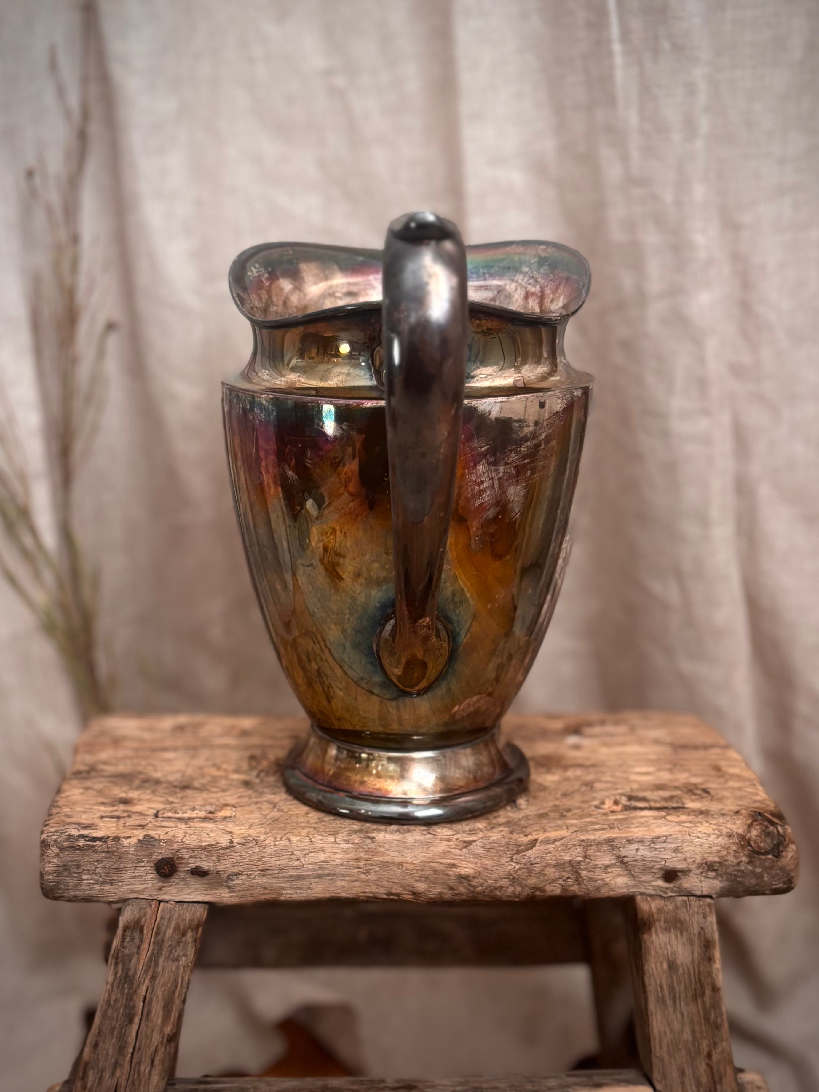Vintage International Silver Company Silverplate Trophy-Style Pitcher Vase