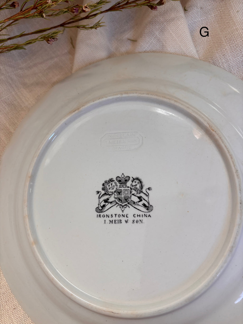 Antique English Ironstone Plates
