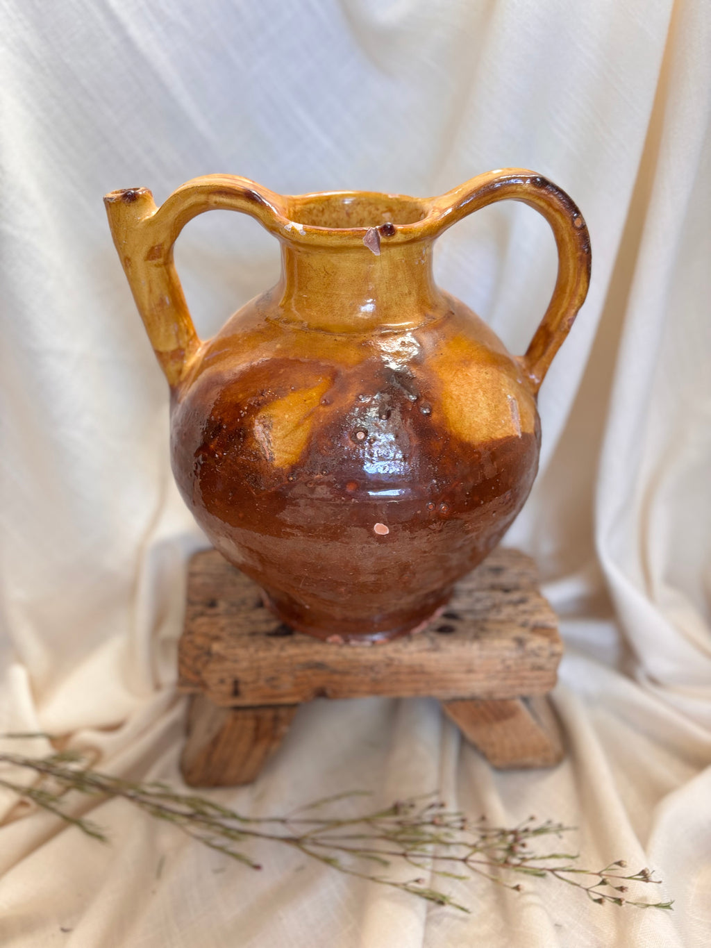 Vintage French Gargoulette Water Jug