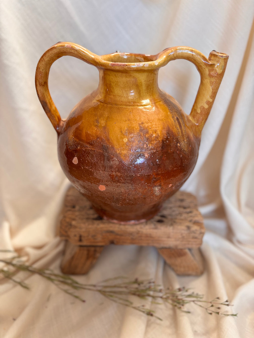 Vintage French Gargoulette Water Jug