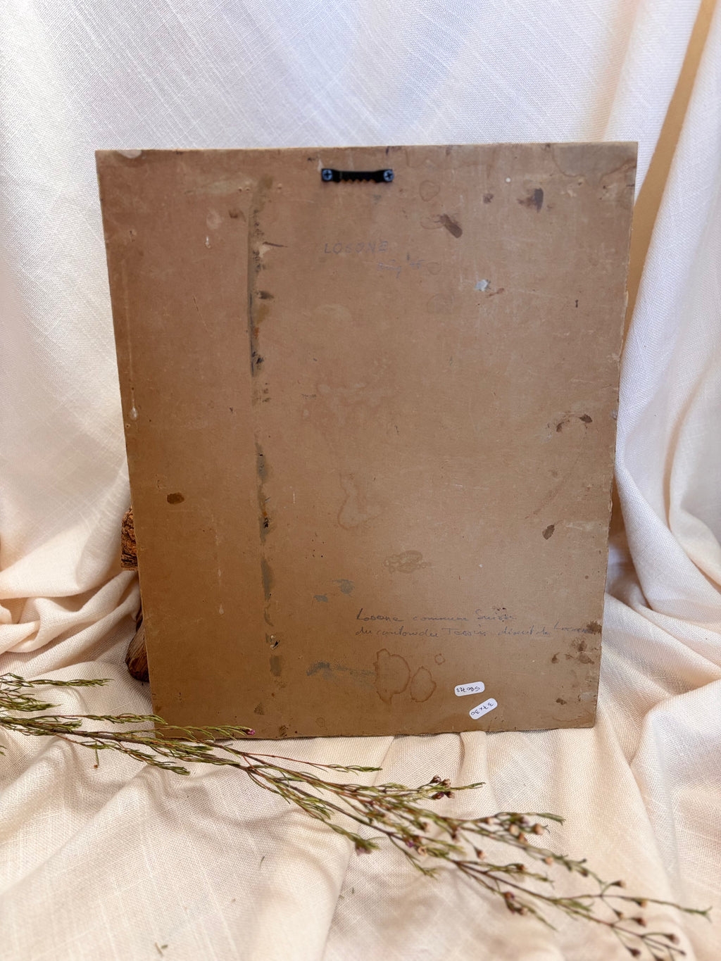 Vintage Swiss Village Oil Painting, Losone