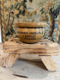 Antique French Advertising Terrine Pot With Lid - Boucherie-Charcuterie