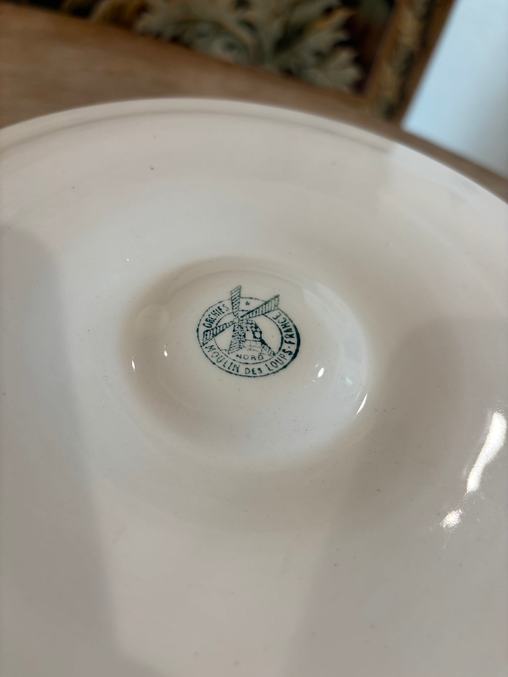 Vintage French Moulin des Loups Oyster Plate