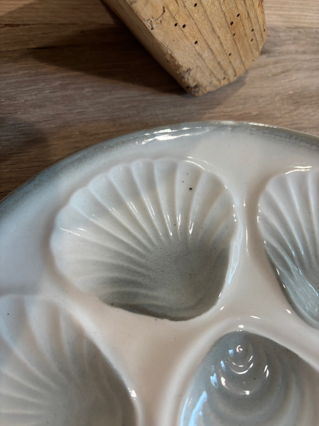 Vintage French Moulin des Loups Oyster Plate