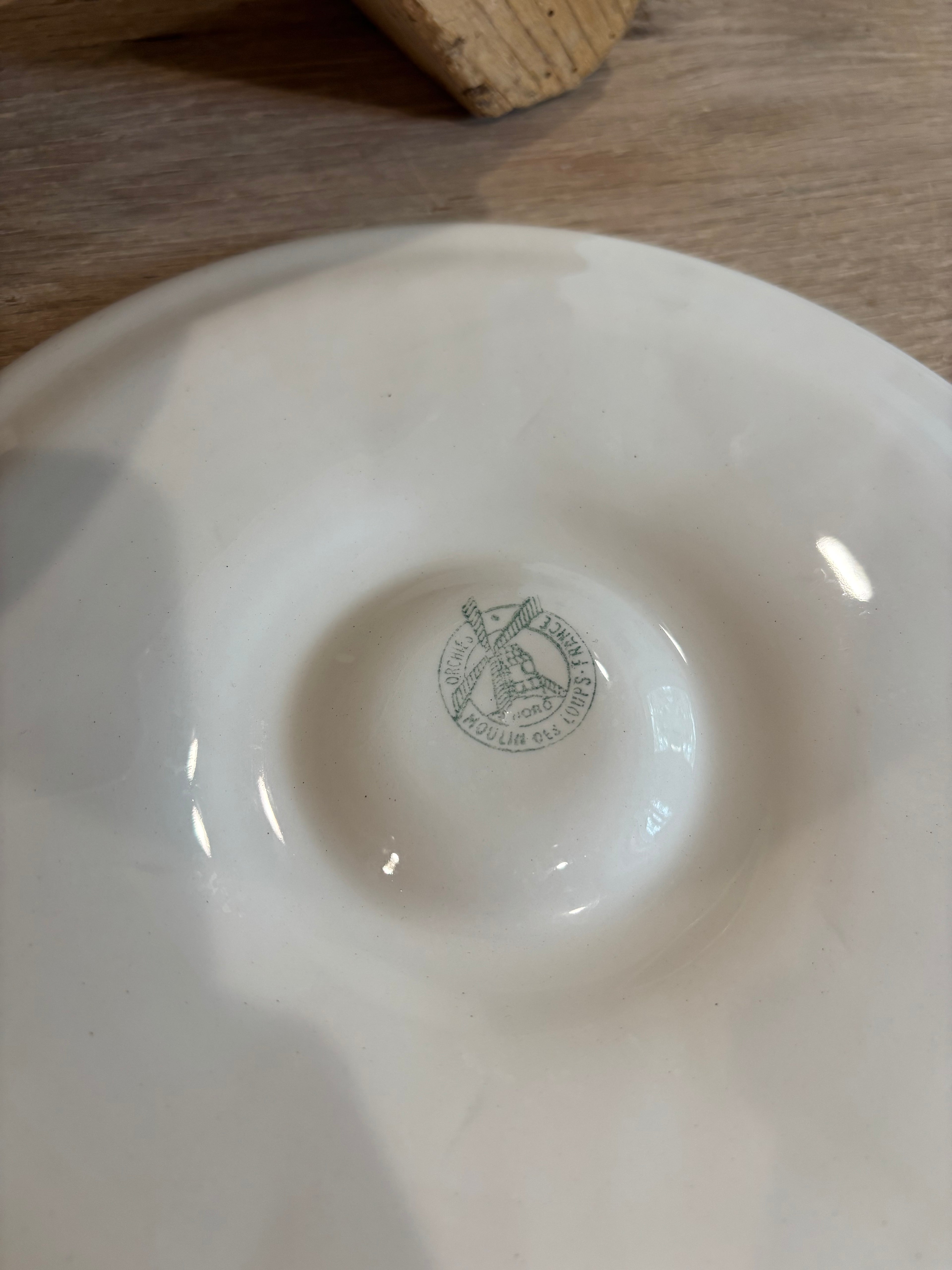 Vintage French Moulin des Loups Oyster Plate