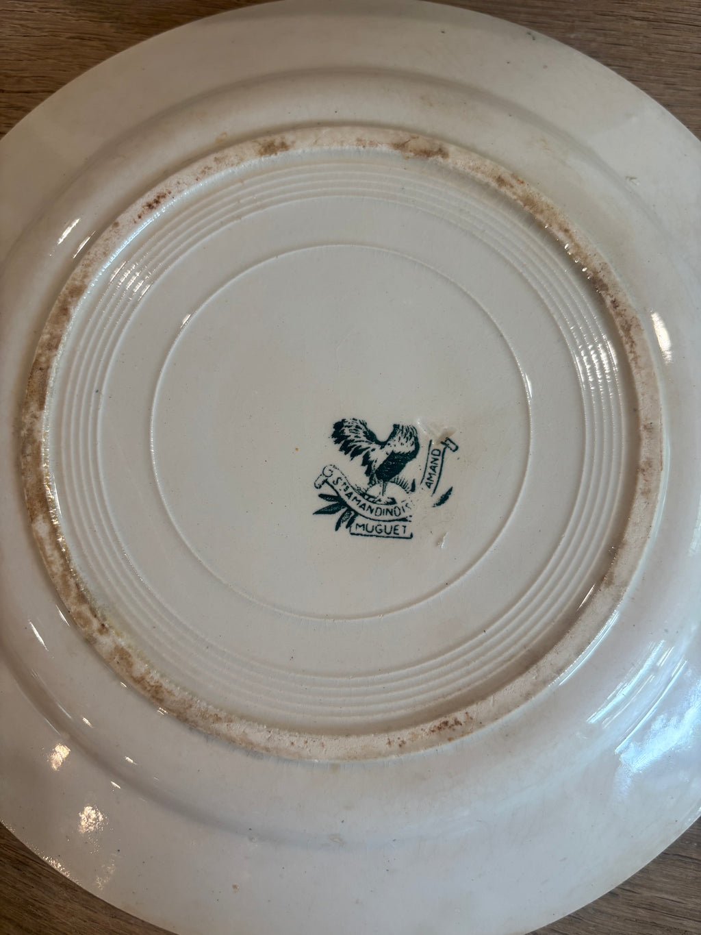 Antique French Muguet Transferware Plate by Amandinoise