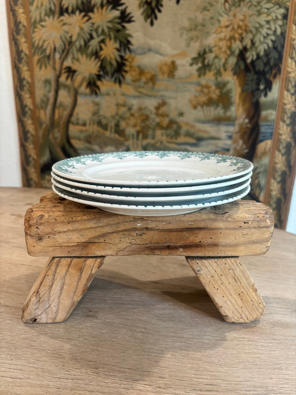 Antique French Chamonix Transferware Plate by Faïencerie d'Onnaing