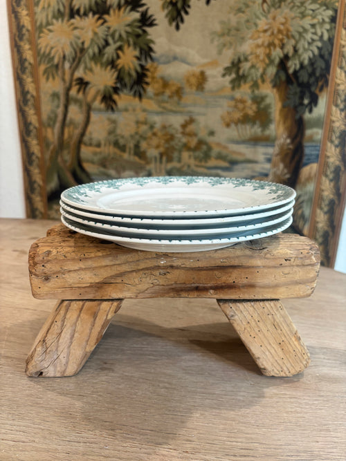 Antique French Chamonix Transferware Plate by Faïencerie d'Onnaing