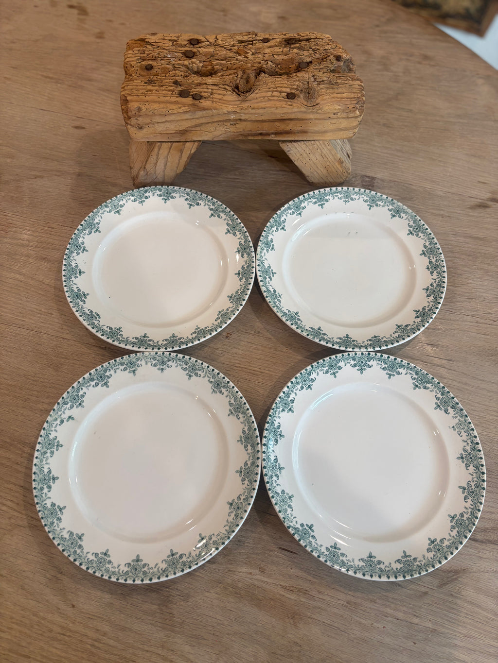 Antique French Chamonix Transferware Plate by Faïencerie d'Onnaing