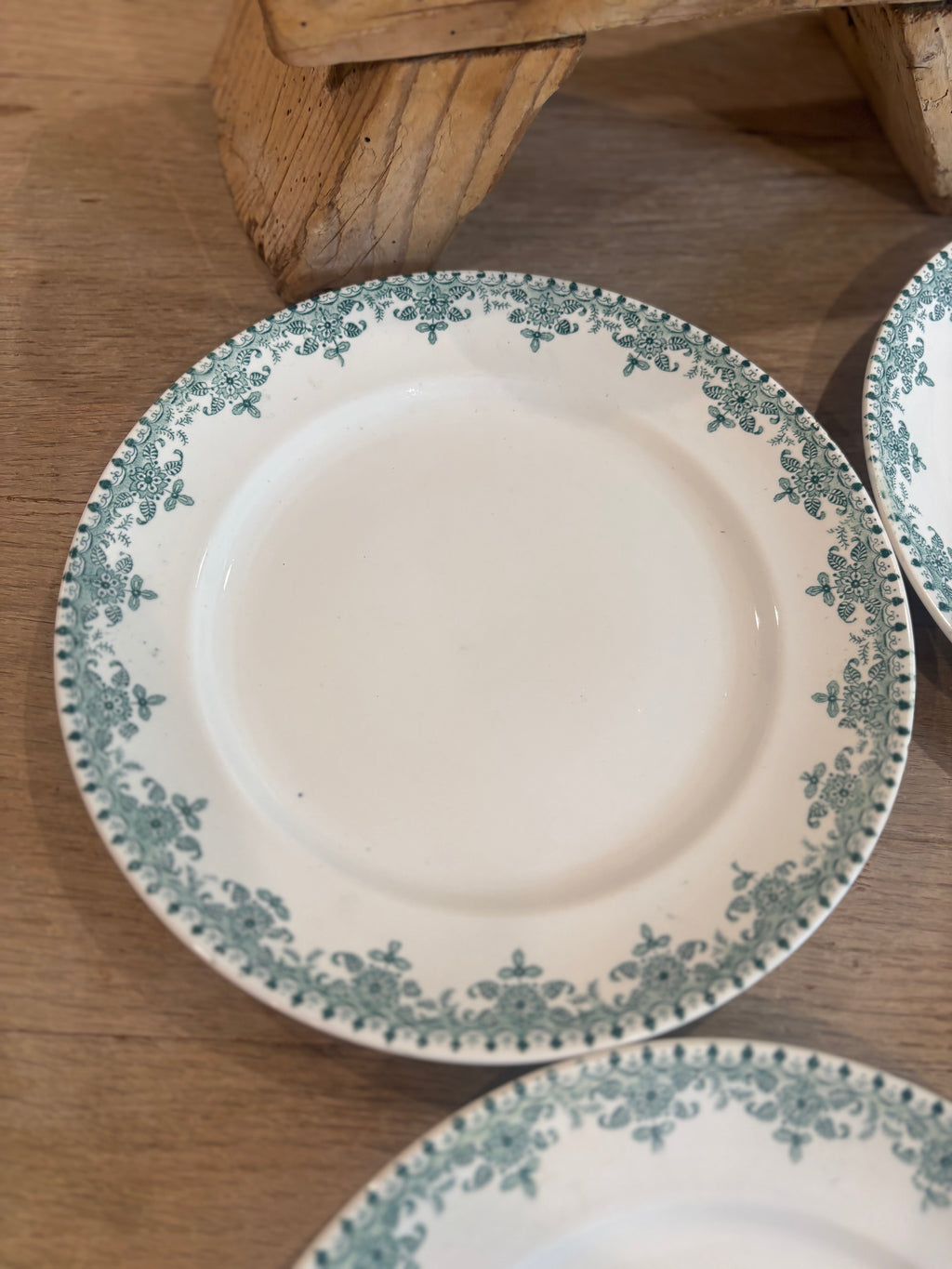 Antique French Chamonix Transferware Plate by Faïencerie d'Onnaing