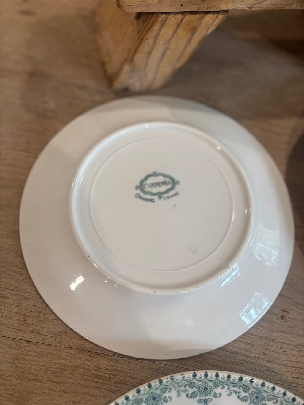 Antique French Chamonix Transferware Plate by Faïencerie d'Onnaing