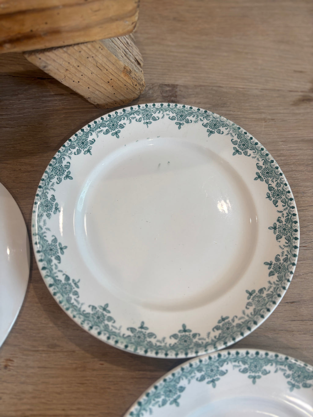 Antique French Chamonix Transferware Plate by Faïencerie d'Onnaing