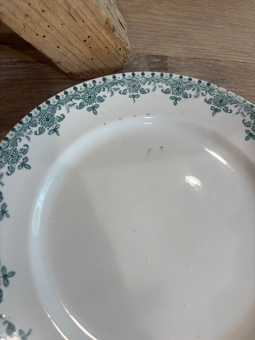 Antique French Chamonix Transferware Plate by Faïencerie d'Onnaing