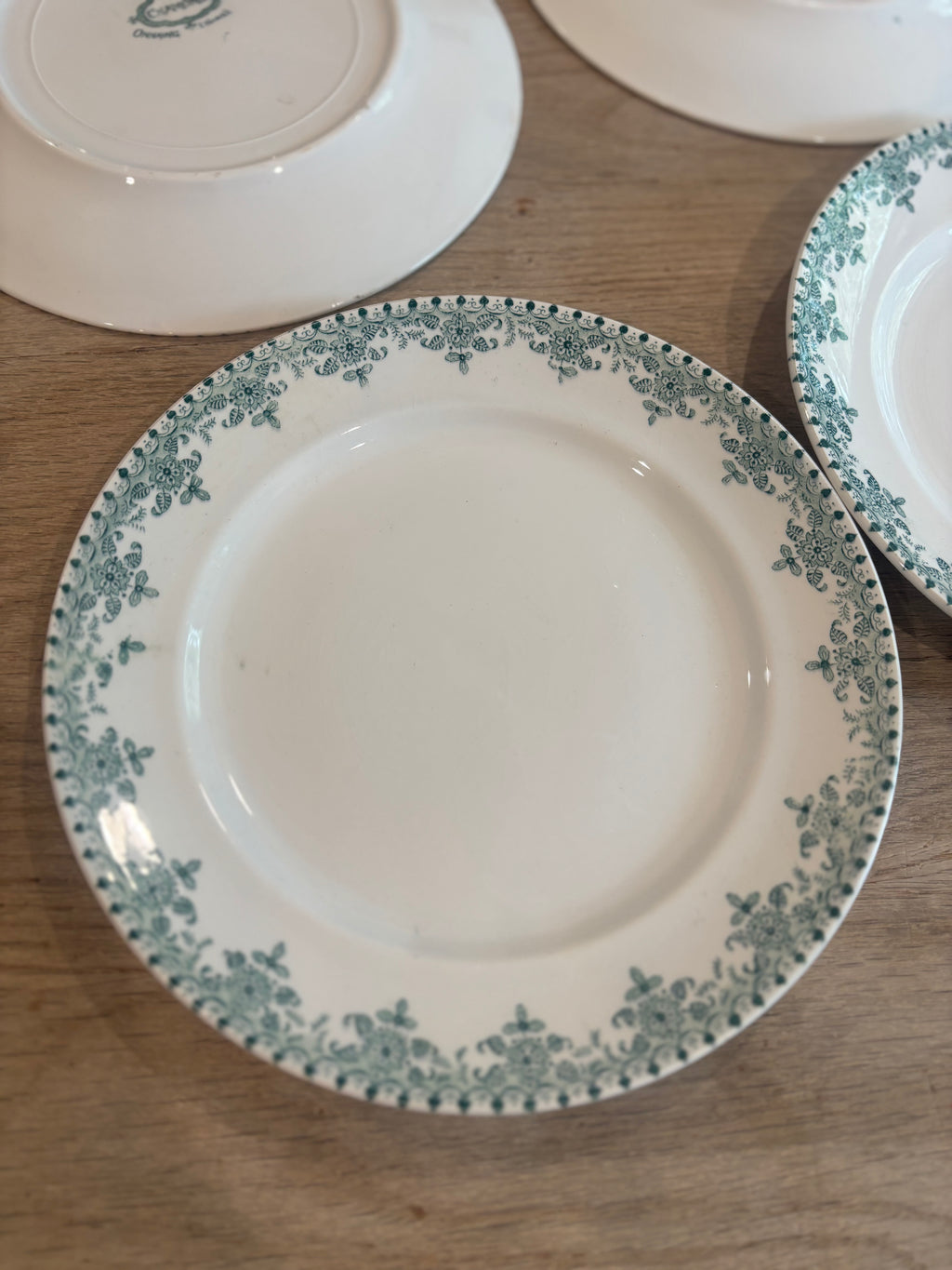 Antique French Chamonix Transferware Plate by Faïencerie d'Onnaing