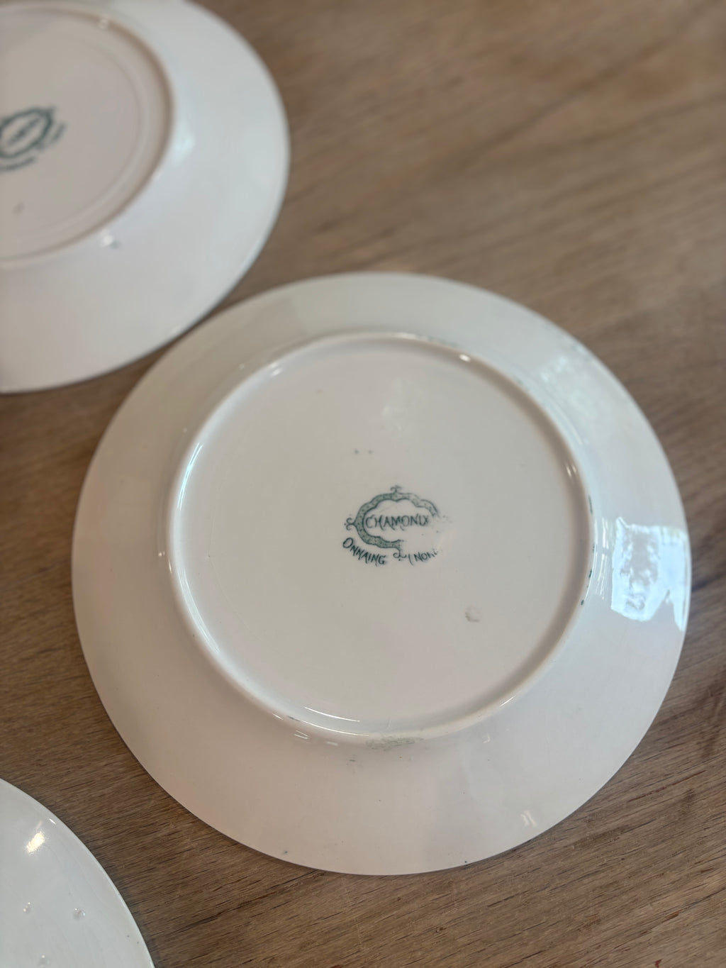Antique French Chamonix Transferware Plate by Faïencerie d'Onnaing