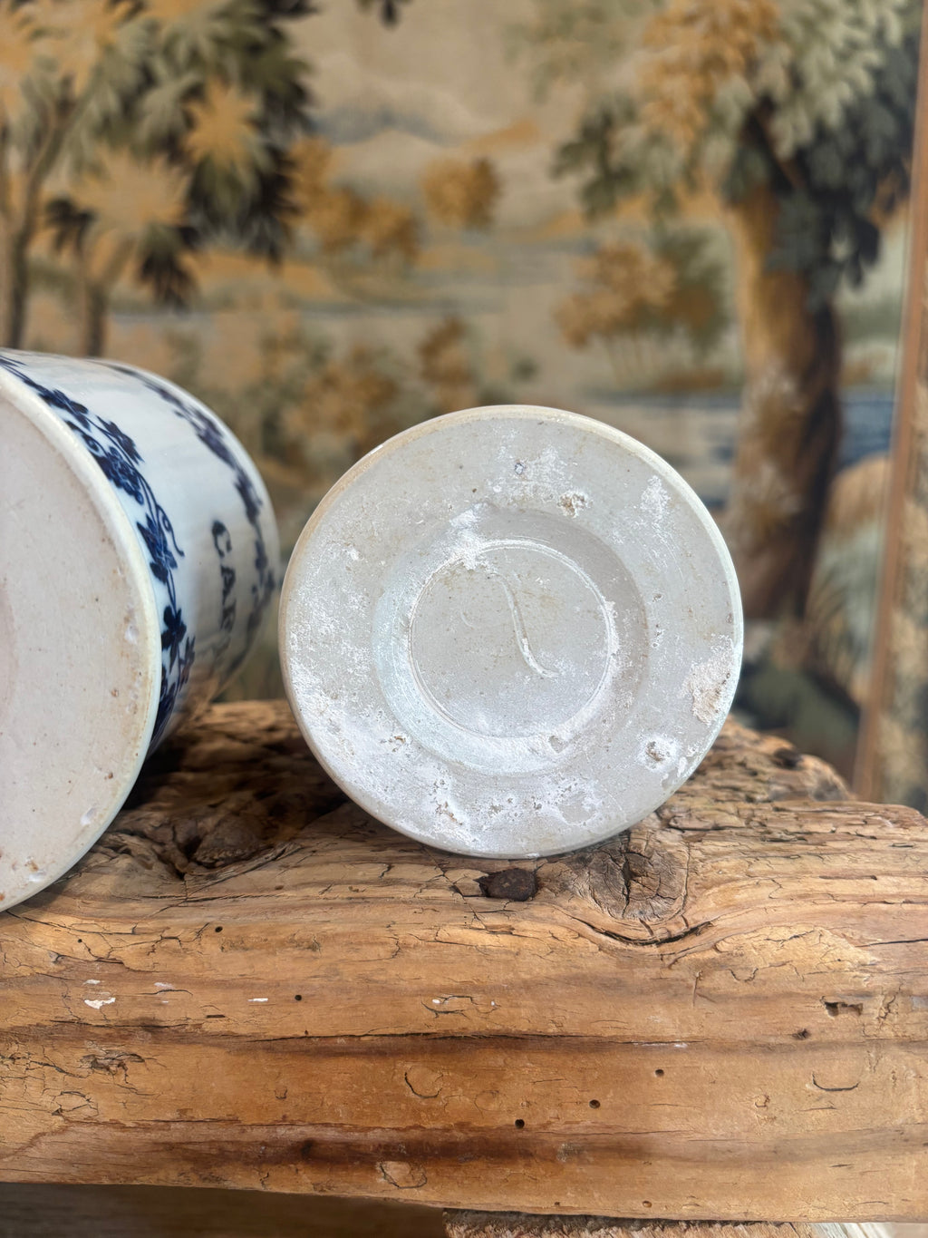 Antique French St. Uze Café Canister