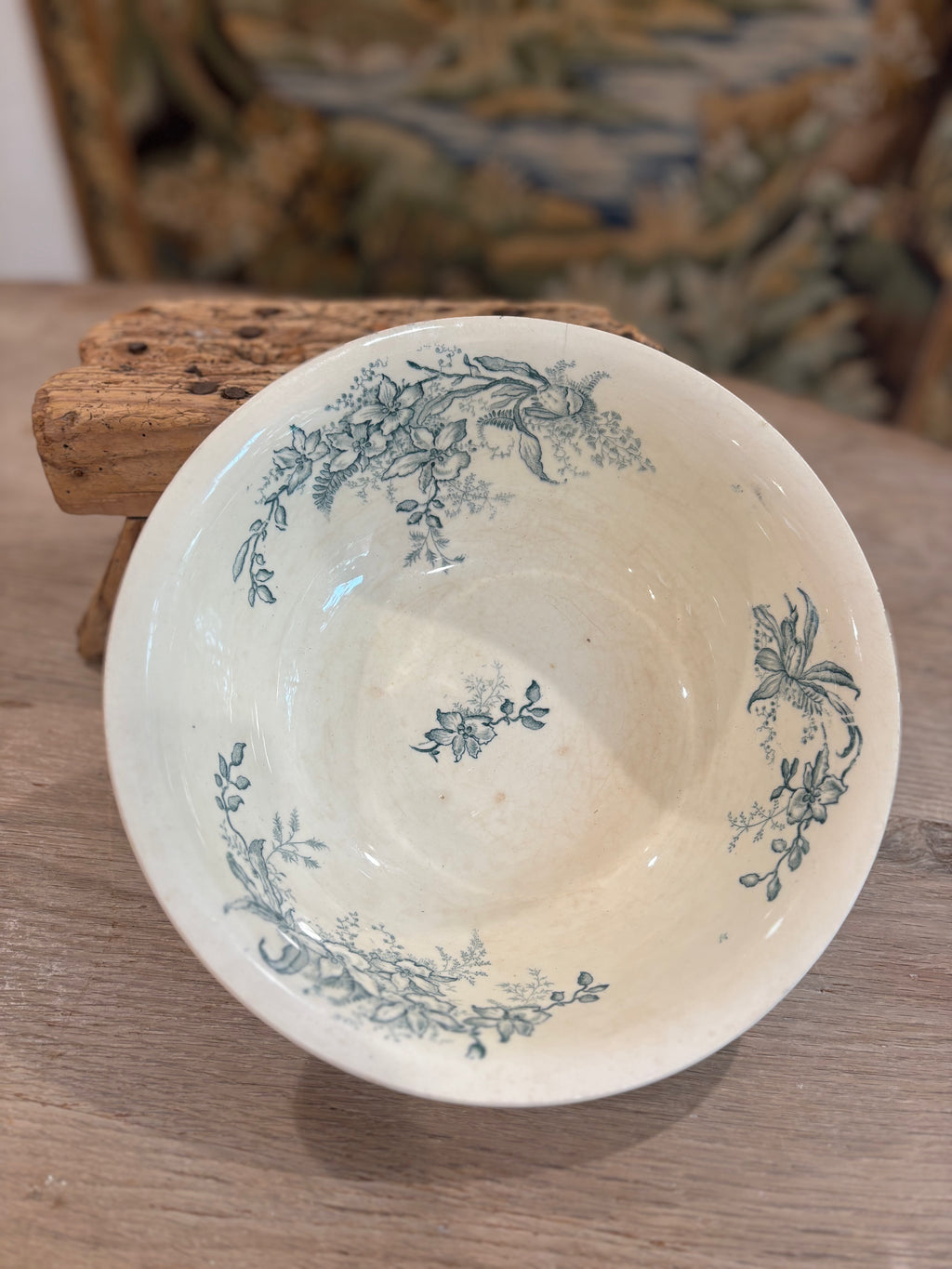 Antique French Terre de Fer Bowl