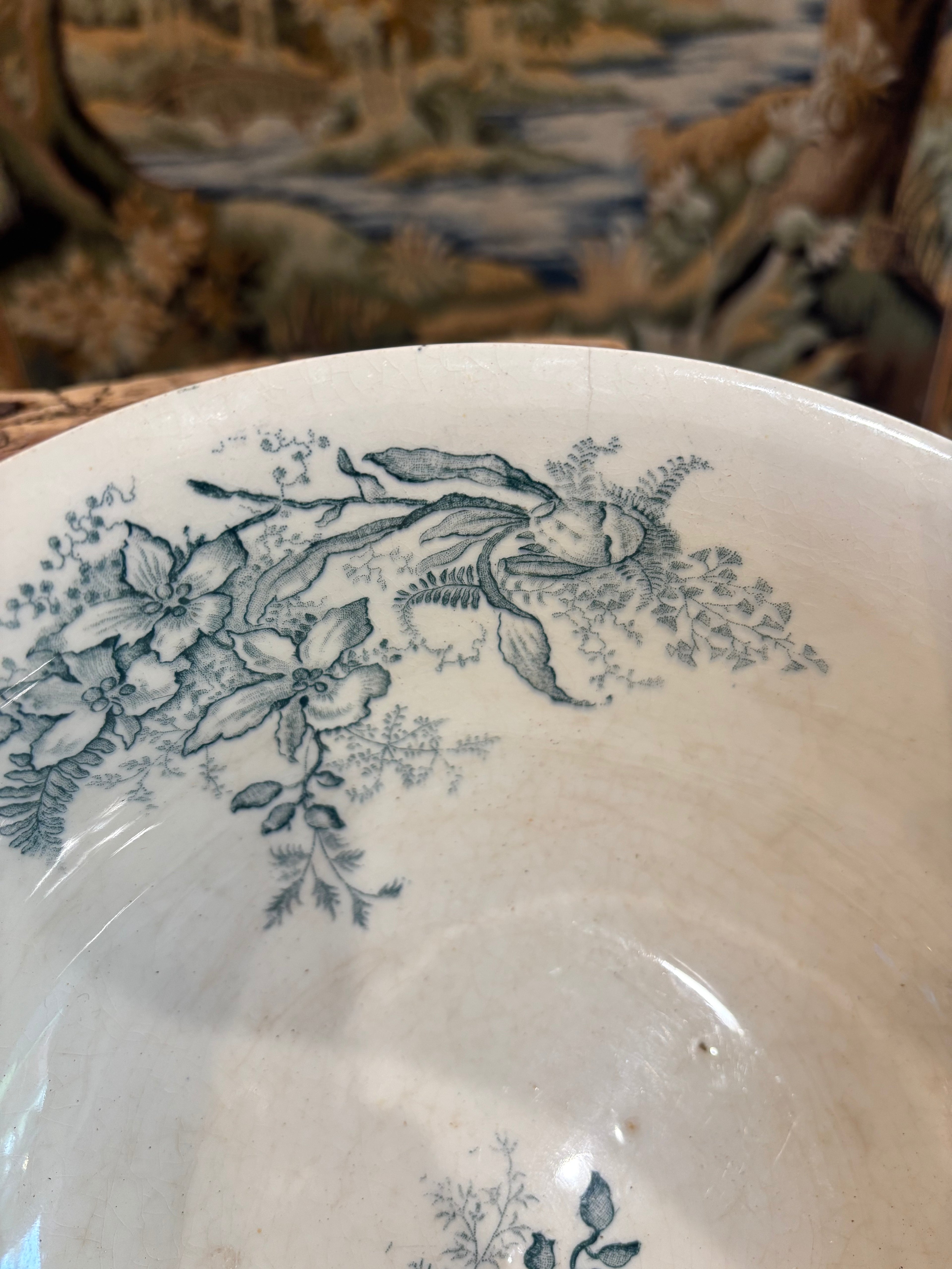 Antique French Terre de Fer Bowl